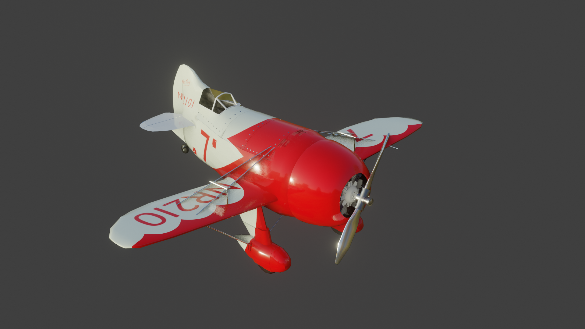 GeeBee R2 Racing Plane airplane preview image 1